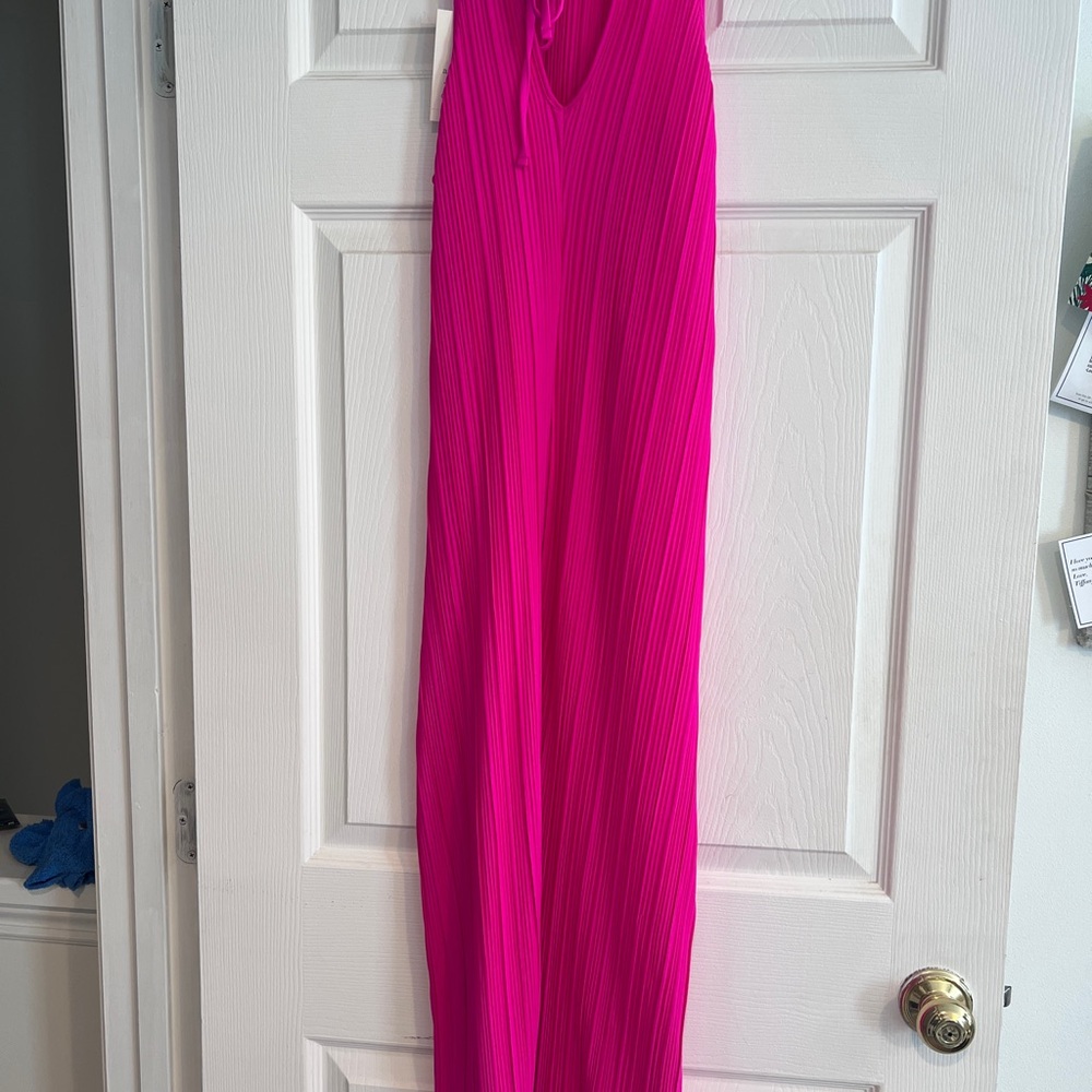 Vibrant Pink Midi Dress